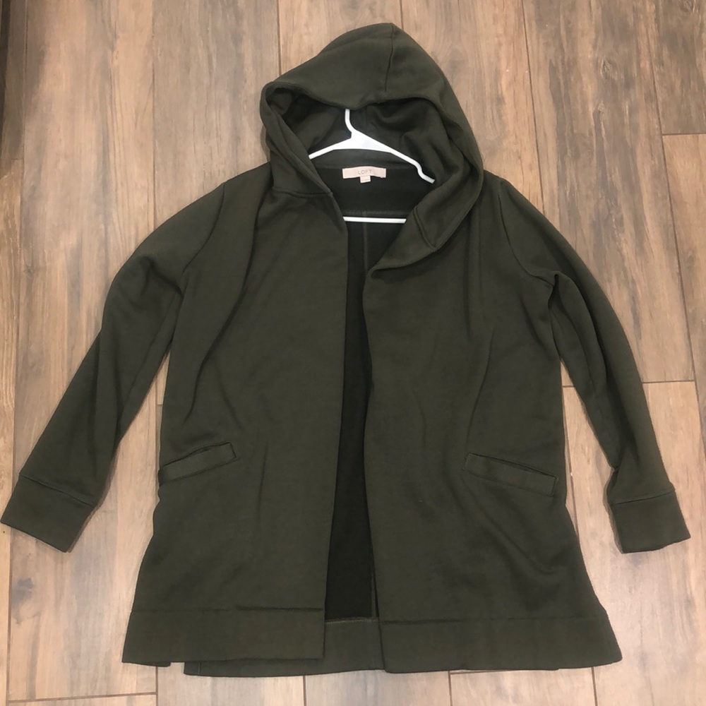 Loft cardigan with hood
